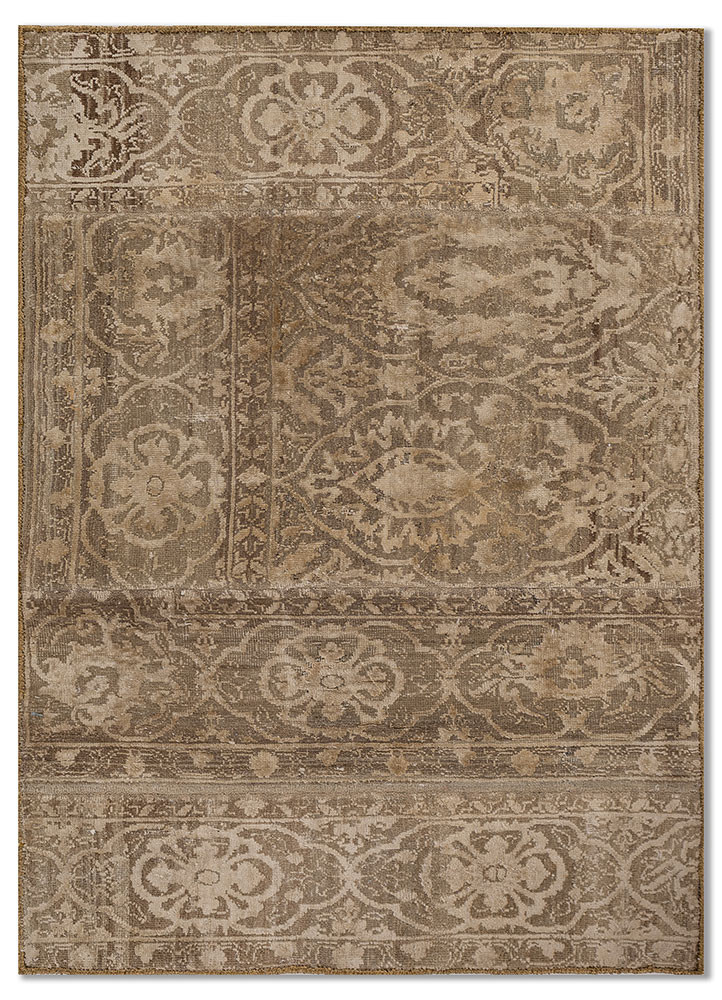 provenance gold wool and silk hand knotted Rug - HeadShot provenance gold wool and silk hand knotted Rug - HeadShot