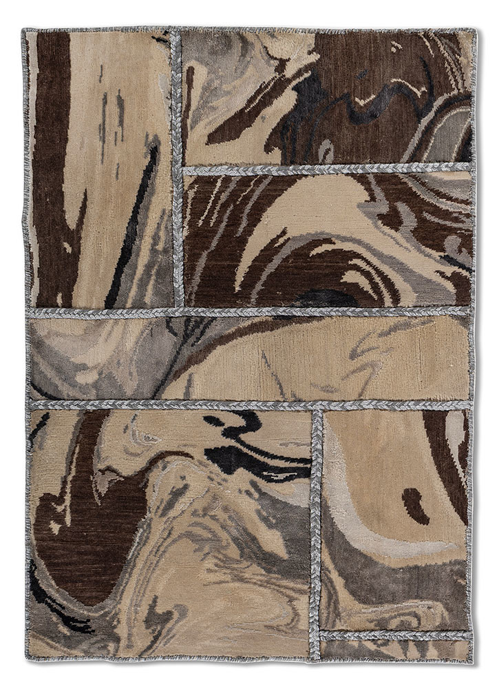 provenance gold wool and silk hand knotted Rug - HeadShot provenance gold wool and silk hand knotted Rug - HeadShot
