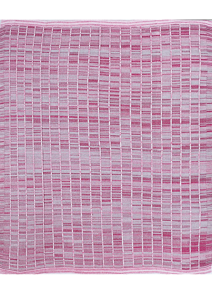 bespoke sile pink and purple polyester hand loom Rug