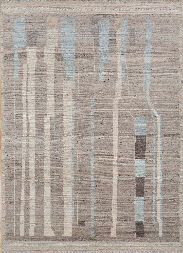 manifest beige and brown afghan wool hand knotted Rug - HeadShot manifest beige and brown afghan wool hand knotted Rug - HeadShot