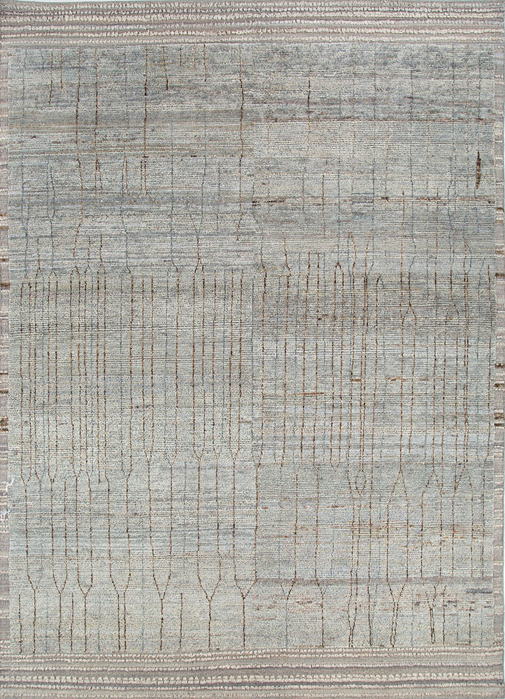 manifest blue afghan wool hand knotted Rug - HeadShot manifest blue afghan wool hand knotted Rug - HeadShot