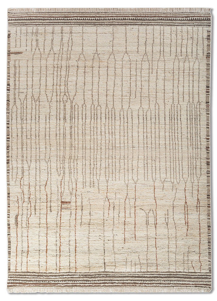 manifest ivory wool hand knotted Rug - HeadShot