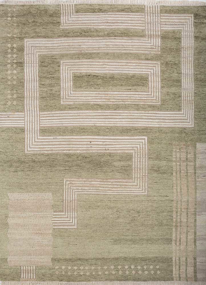 manifest green afghan wool hand knotted Rug - HeadShot manifest green afghan wool hand knotted Rug - HeadShot