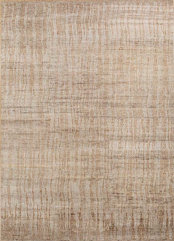 manifest beige and brown afghan wool hand knotted Rug