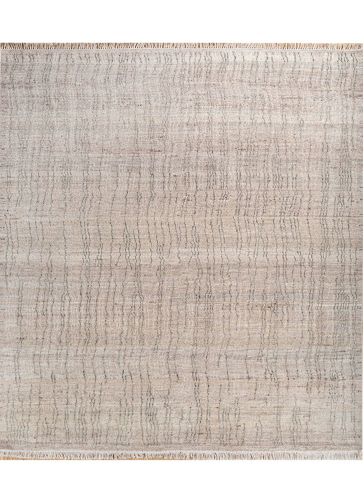 manifest ivory afghan wool hand knotted Rug - HeadShot