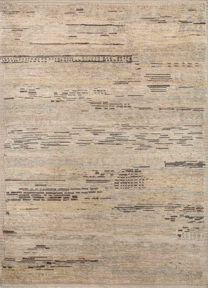blythe grey and black afghan wool hand knotted Rug - HeadShot