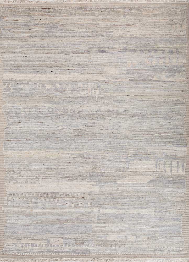  grey and black afghan wool hand knotted Rug