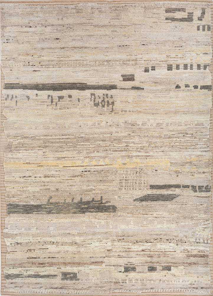  ivory afghan wool hand knotted Rug