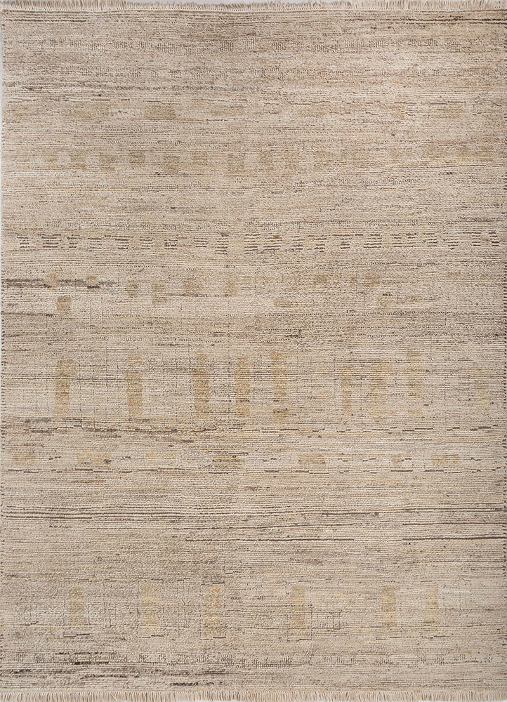 manifest beige and brown afghan wool hand knotted Rug - HeadShot manifest beige and brown afghan wool hand knotted Rug - HeadShot