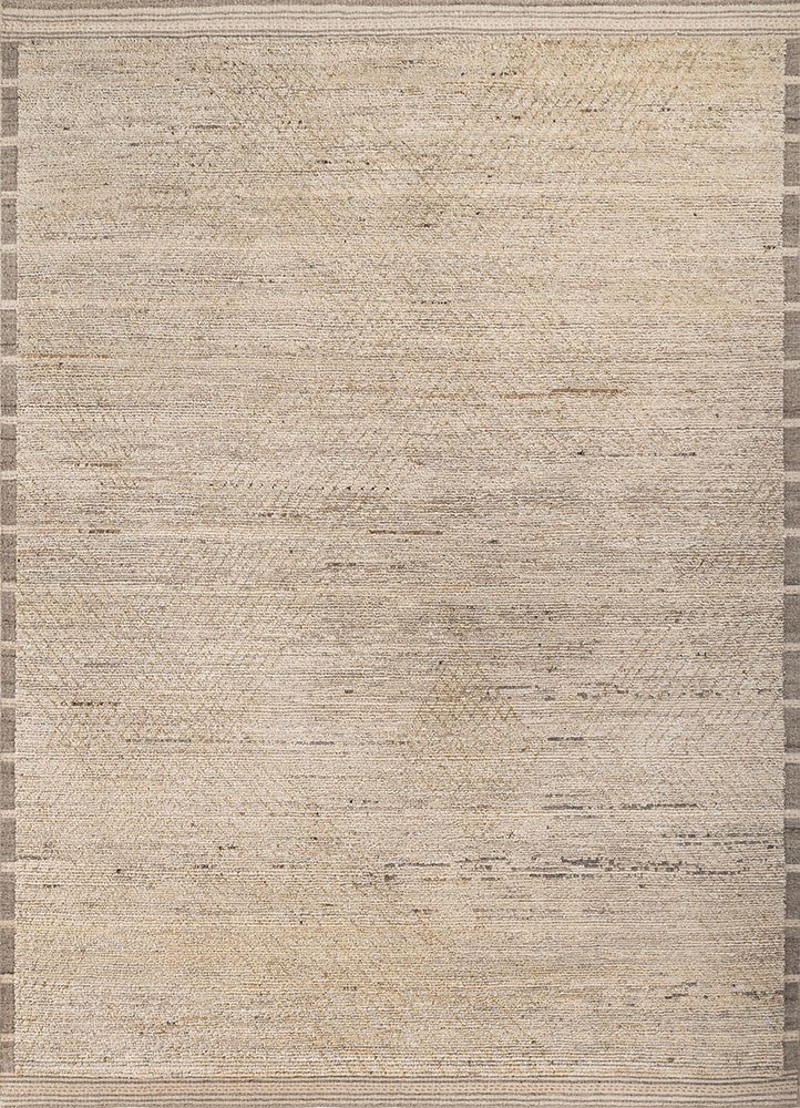 ivory ivory afghan wool hand knotted Rug