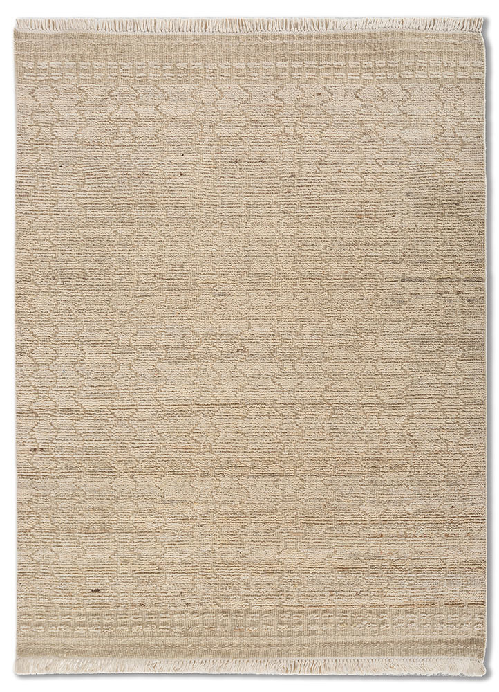 manifest ivory wool hand knotted Rug - HeadShot