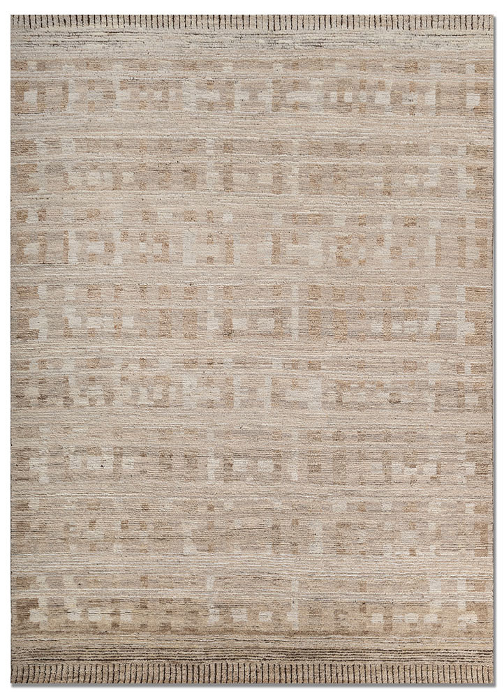 manifest beige and brown wool hand knotted Rug - HeadShot manifest beige and brown wool hand knotted Rug - HeadShot