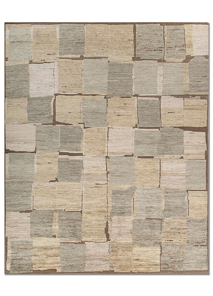 aprezo green wool hand knotted Rug - HeadShot aprezo green wool hand knotted Rug - HeadShot
