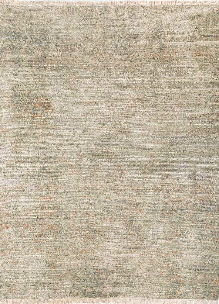 ivory ivory wool hand knotted Rug