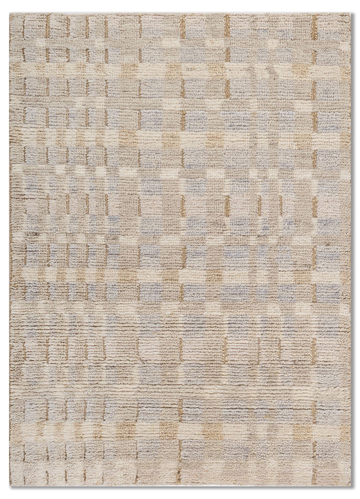 manifest ivory wool hand knotted Rug - HeadShot