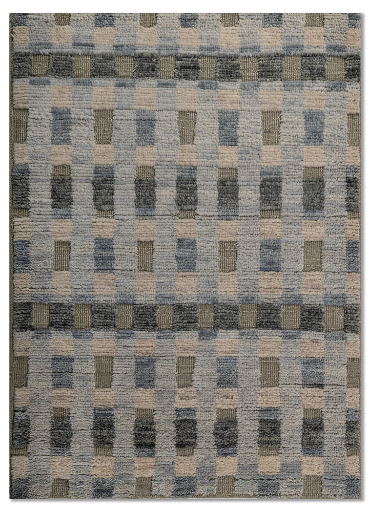 manifest blue wool hand knotted Rug - HeadShot manifest blue wool hand knotted Rug - HeadShot