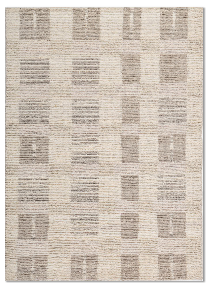 manifest ivory wool hand knotted Rug - HeadShot