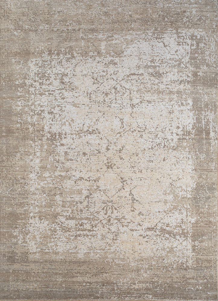 far east ivory silk hand knotted Rug - HeadShot far east ivory silk hand knotted Rug - HeadShot