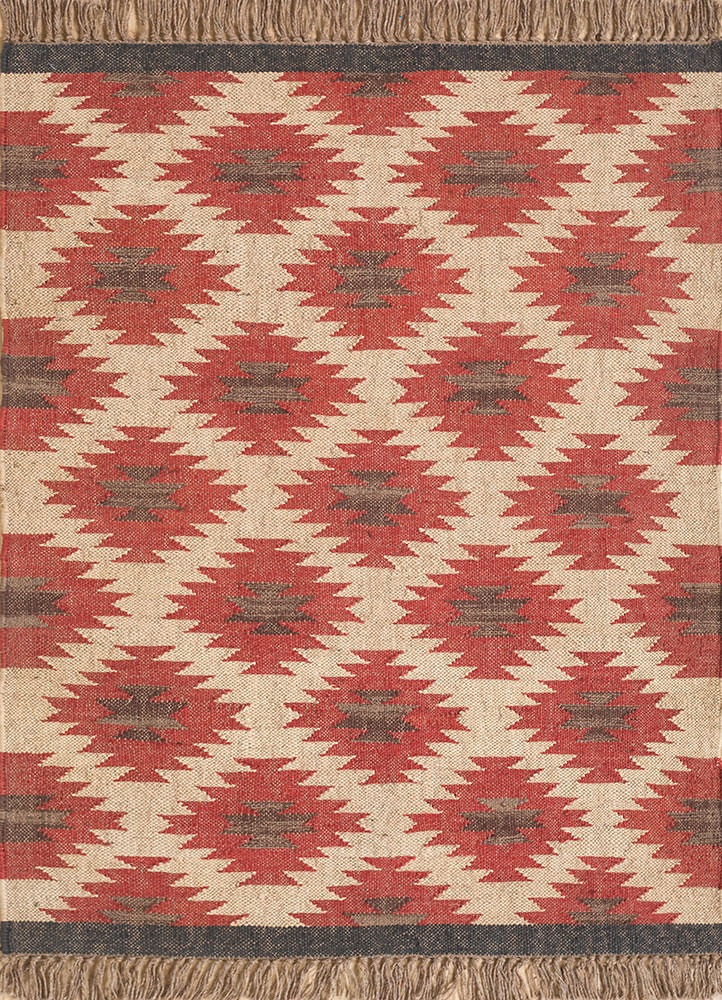 bedouin red and orange jute and hemp flat weaves Rug - HeadShot bedouin red and orange jute and hemp flat weaves Rug - HeadShot