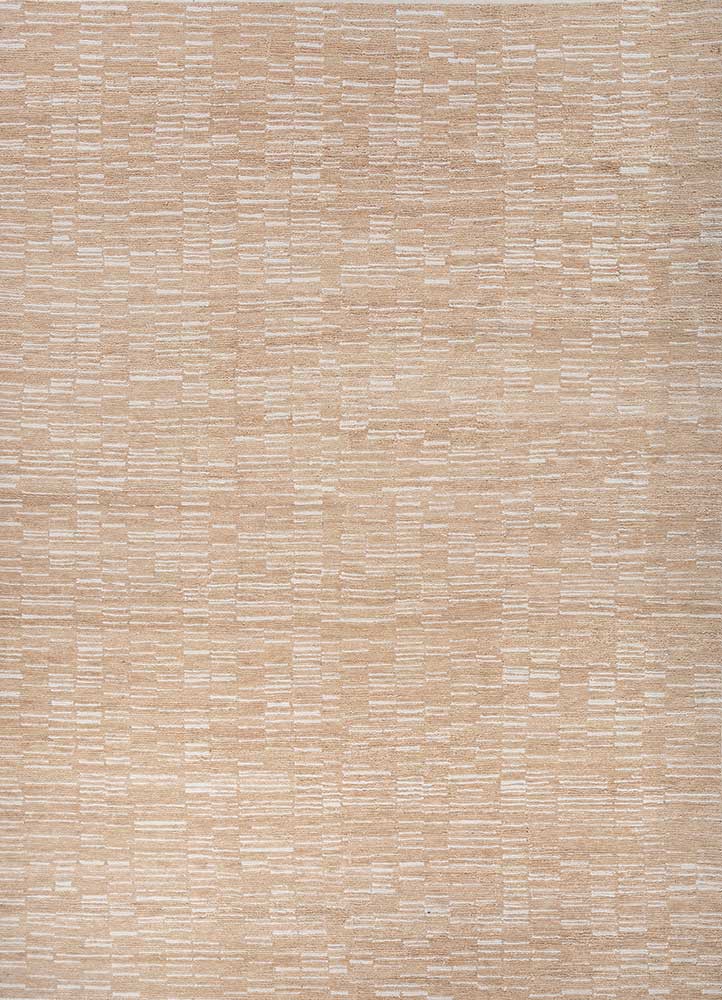 blythe ivory wool hand knotted Rug - HeadShot