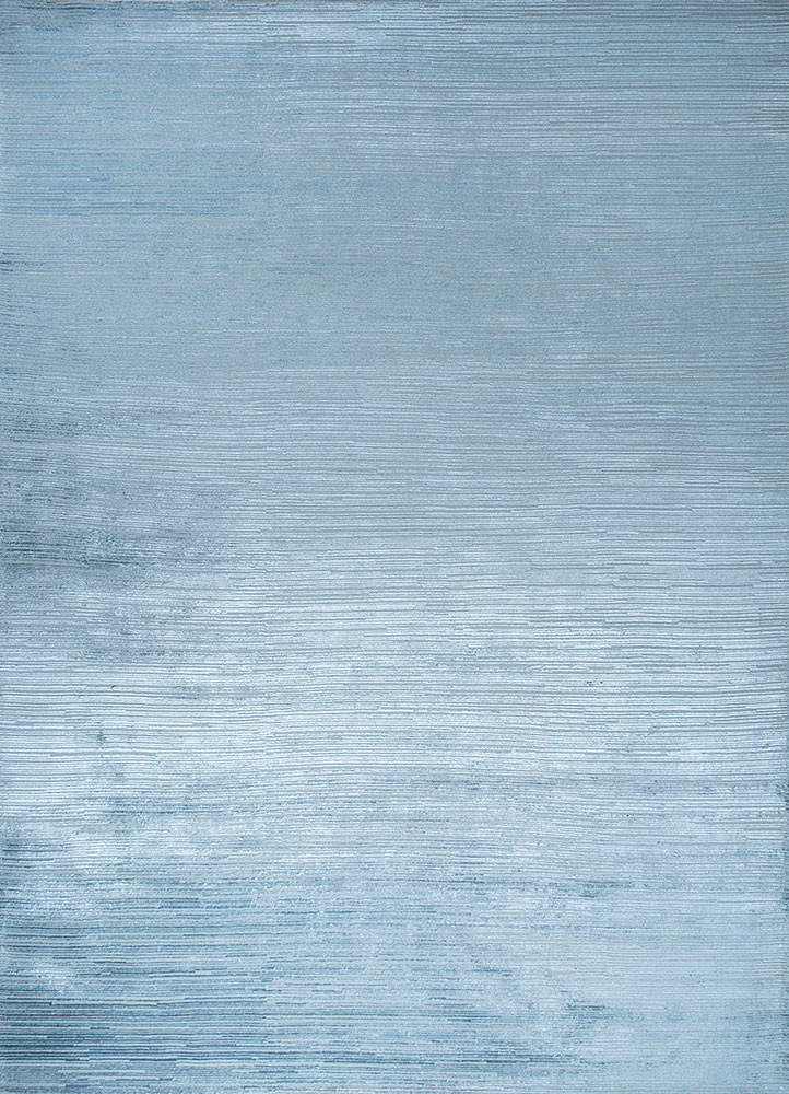 manifest blue wool and viscose hand knotted Rug - HeadShot manifest blue wool and viscose hand knotted Rug - HeadShot