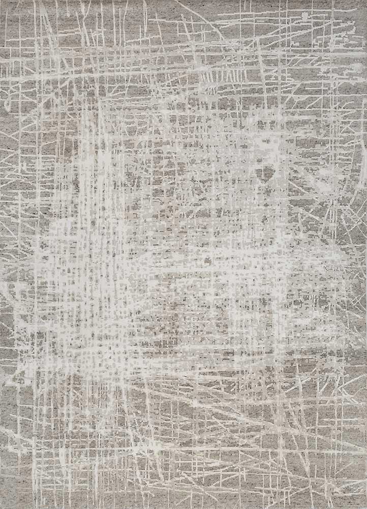aprezo ivory wool and viscose hand knotted Rug - HeadShot aprezo ivory wool and viscose hand knotted Rug - HeadShot