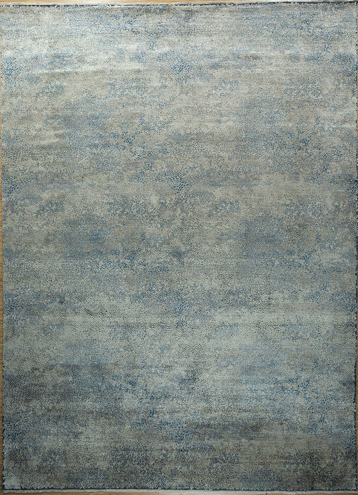 azalea blue bamboo silk hand knotted Rug - HeadShot azalea blue bamboo silk hand knotted Rug - HeadShot