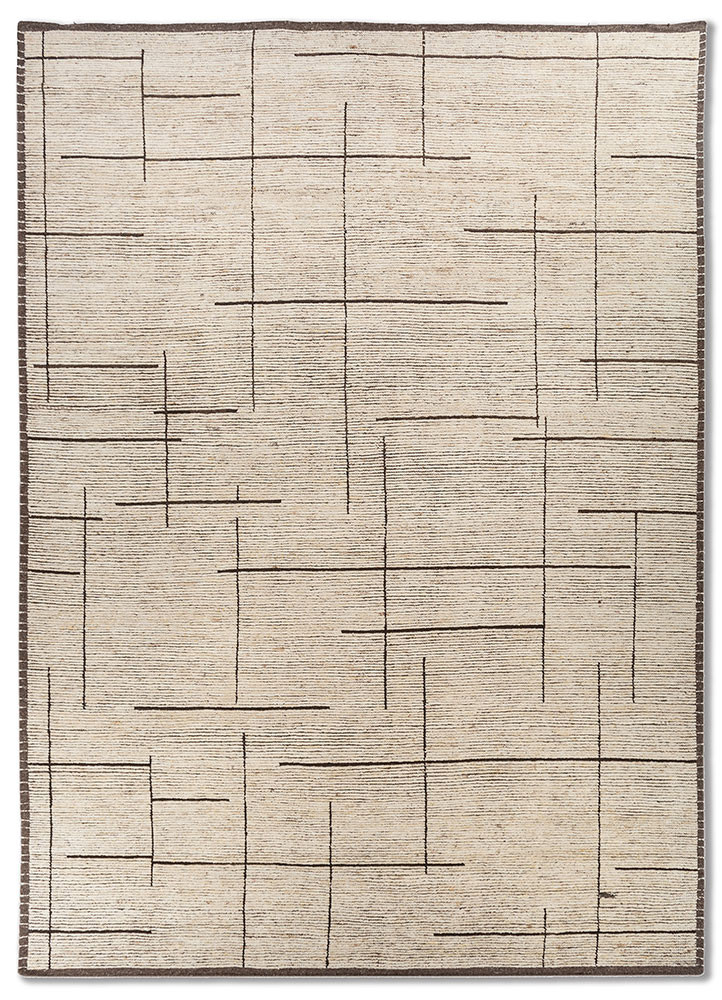 manifest beige and brown wool hand knotted Rug - HeadShot manifest beige and brown wool hand knotted Rug - HeadShot