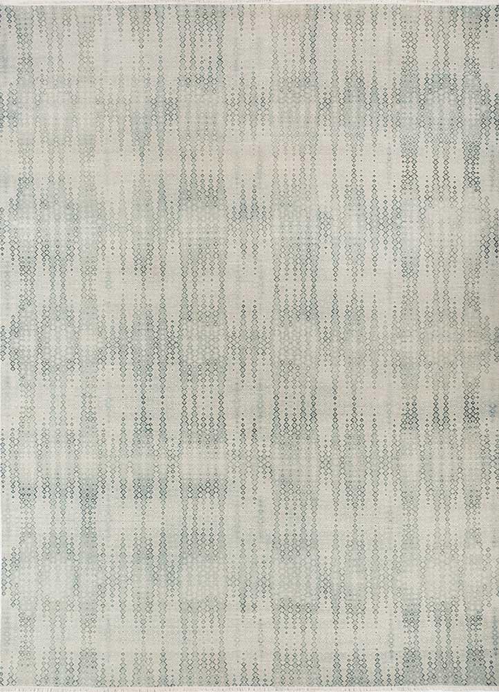  blue wool hand knotted Rug