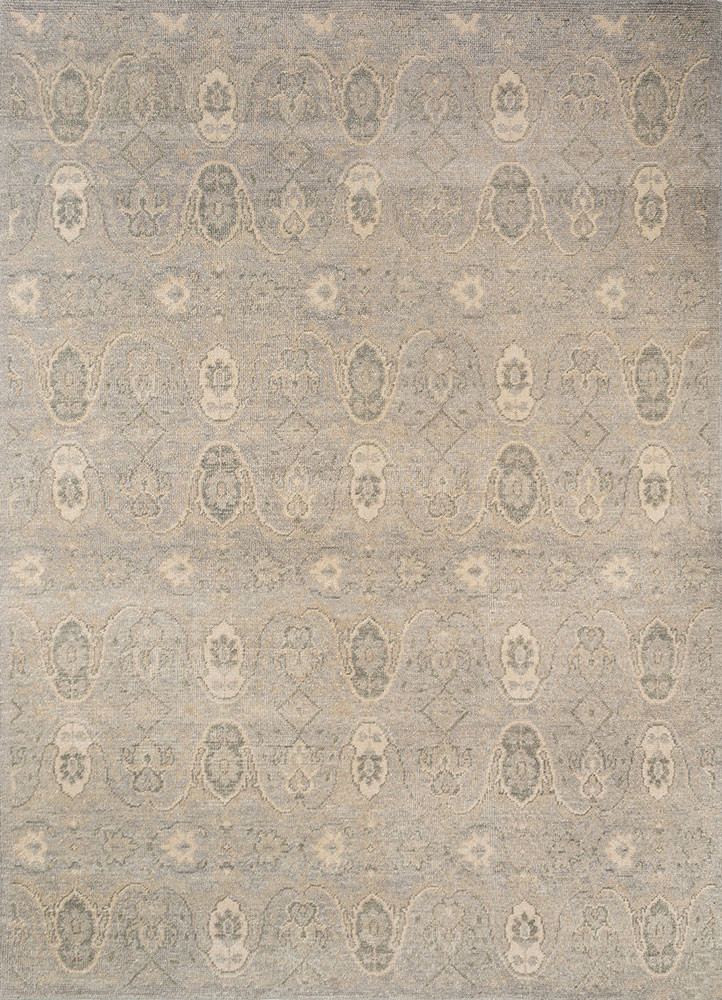 erbe grey and black wool hand knotted Rug - HeadShot erbe grey and black wool hand knotted Rug - HeadShot