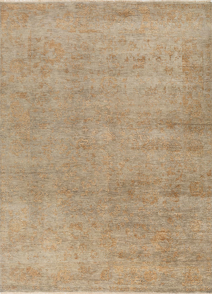 erbe green wool hand knotted Rug - HeadShot erbe green wool hand knotted Rug - HeadShot