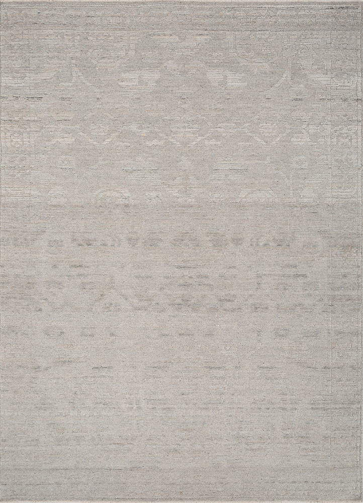 erbe grey and black wool hand knotted Rug - HeadShot erbe grey and black wool hand knotted Rug - HeadShot