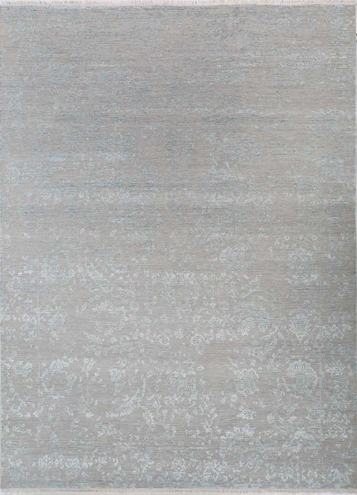 Far East Beige and Brown Hand Knotted Wool and Viscose Rugs Skwv98 Jaipur Rugs Australia
