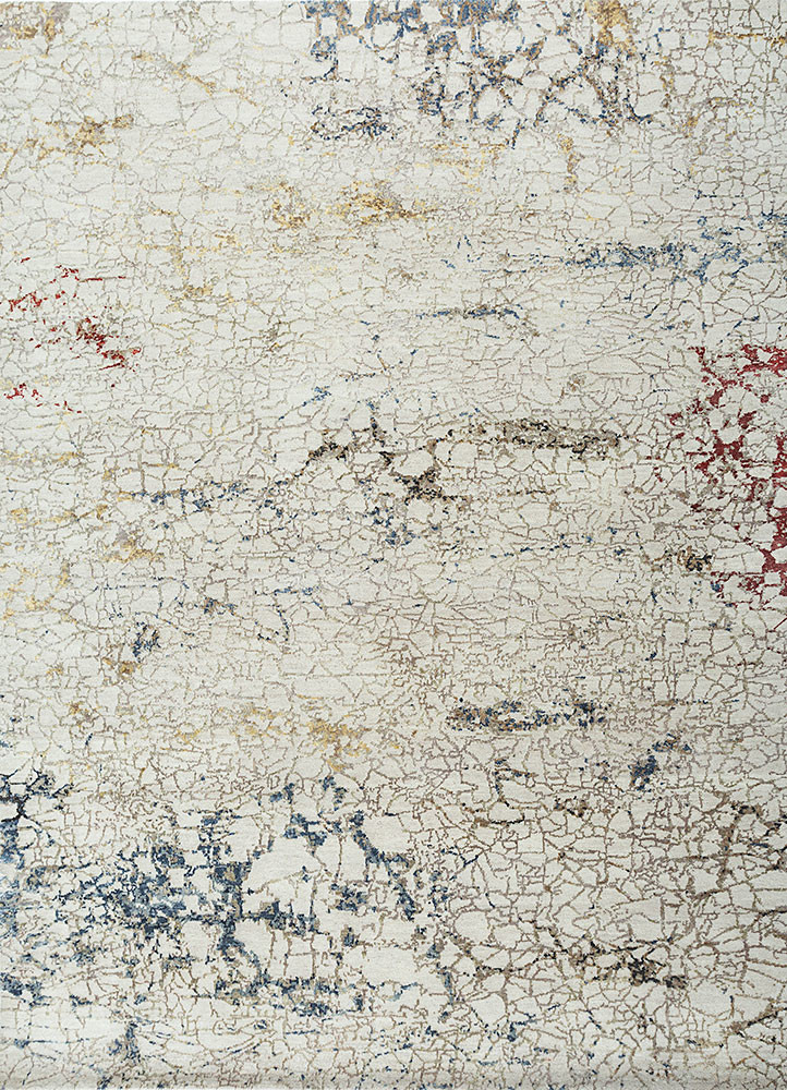 hidden by kavi ivory wool and silk hand knotted Rug - HeadShot hidden by kavi ivory wool and silk hand knotted Rug - HeadShot