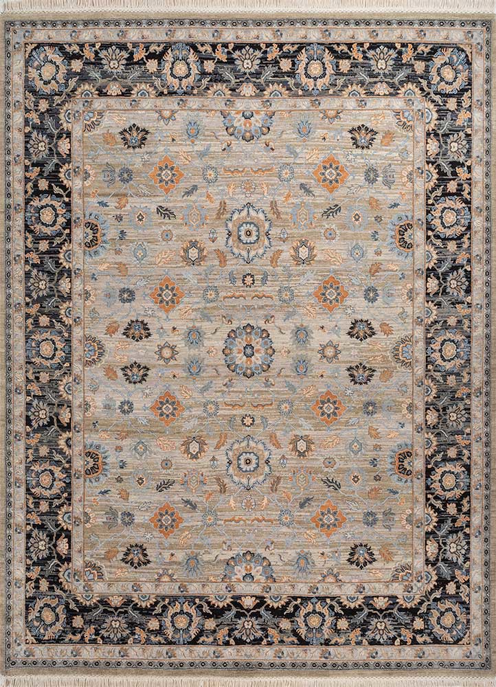 gulnar beige and brown wool hand knotted Rug - HeadShot gulnar beige and brown wool hand knotted Rug - HeadShot