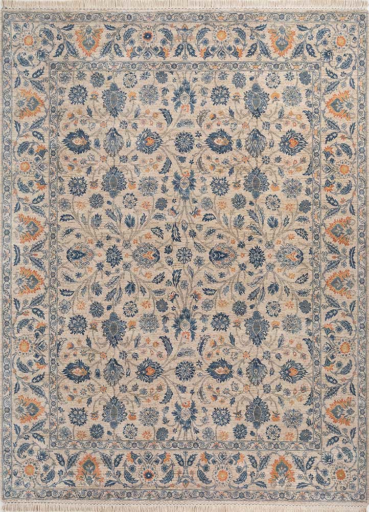 gulnar ivory wool hand knotted Rug - HeadShot gulnar ivory wool hand knotted Rug - HeadShot