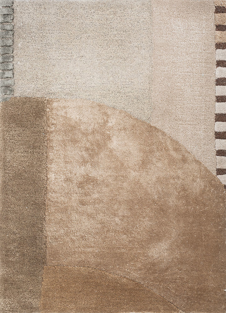 aprezo ivory wool and viscose hand tufted Rug - HeadShot aprezo ivory wool and viscose hand tufted Rug - HeadShot