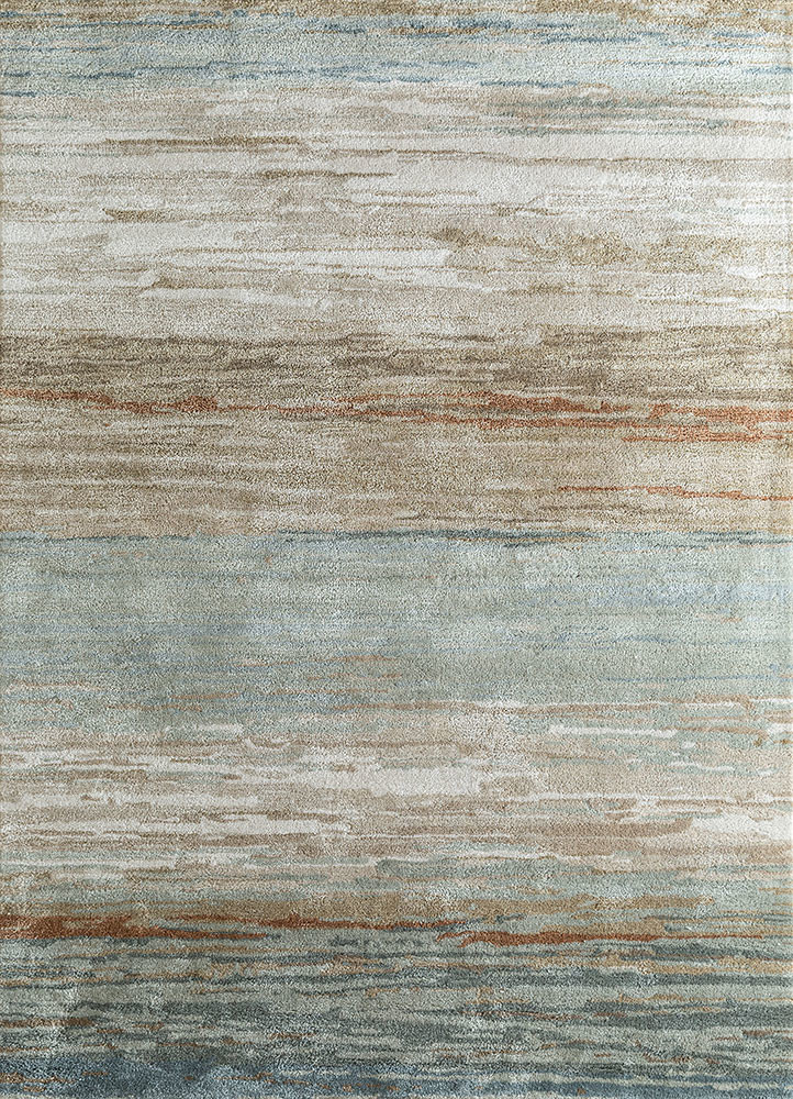 genesis beige and brown wool and viscose hand tufted Rug - HeadShot genesis beige and brown wool and viscose hand tufted Rug - HeadShot