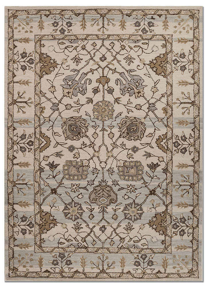 ivory ivory wool hand tufted Rug