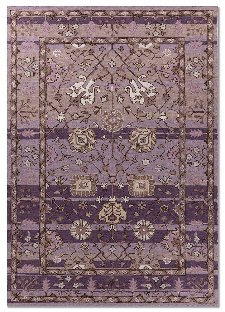 pink and purple pink and purple wool hand tufted Rug