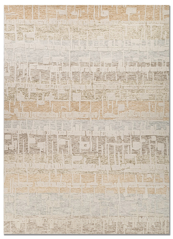 pathways blue wool hand tufted Rug - HeadShot pathways blue wool hand tufted Rug - HeadShot
