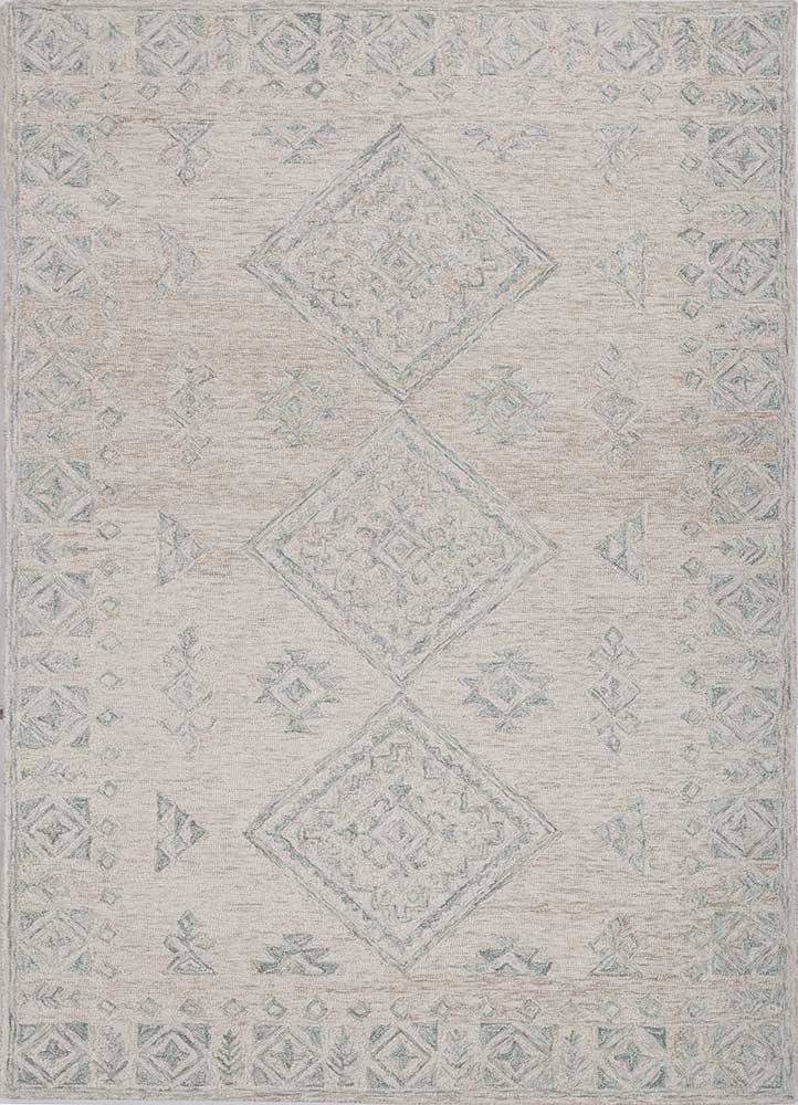imara ivory wool hand tufted Rug - HeadShot