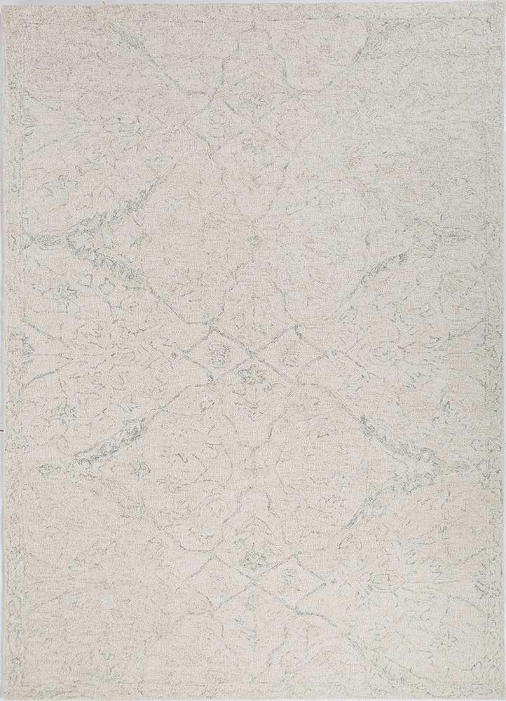 imara ivory wool hand tufted Rug - HeadShot