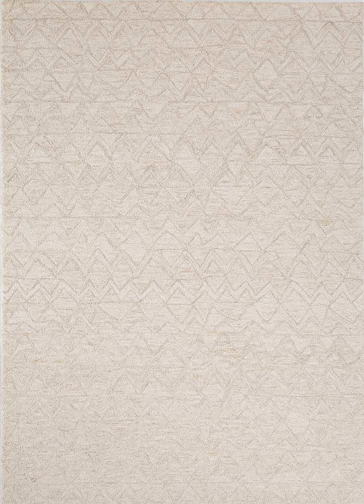 imara beige and brown wool hand tufted Rug