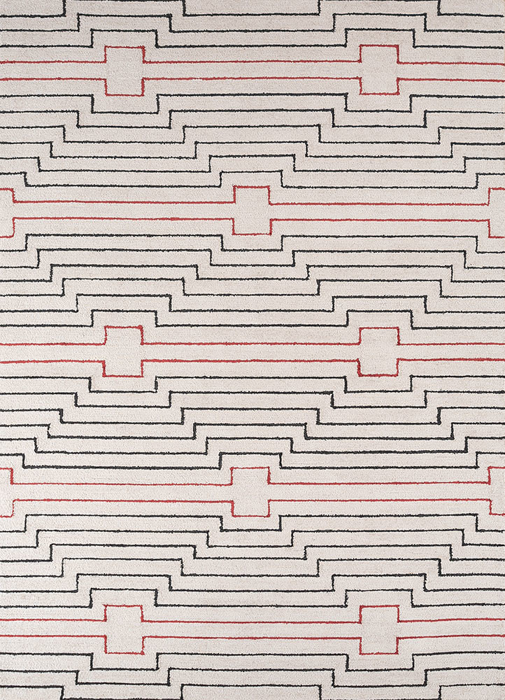 contour ivory wool and viscose hand tufted Rug - HeadShot contour ivory wool and viscose hand tufted Rug - HeadShot