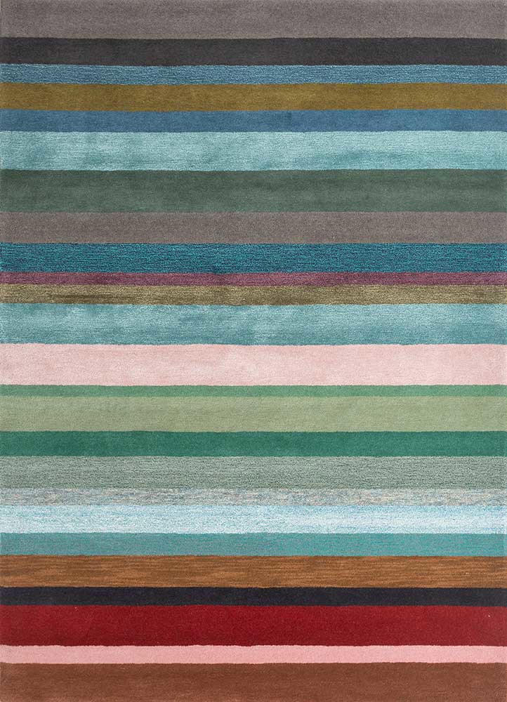 acar ivory wool and viscose hand tufted Rug - HeadShot