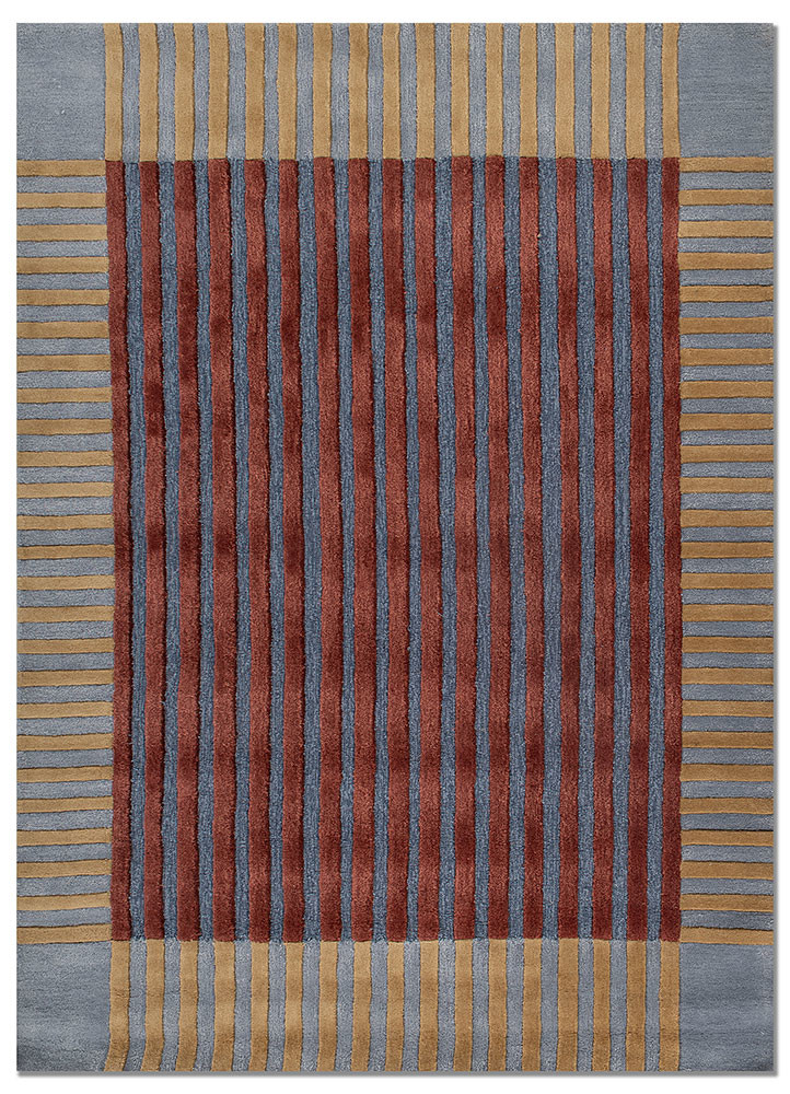 caliedo red and orange wool and viscose hand tufted Rug - HeadShot caliedo red and orange wool and viscose hand tufted Rug - HeadShot