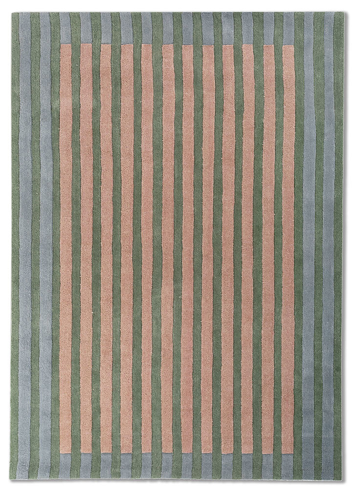 pink and purple pink and purple wool and viscose hand tufted Rug