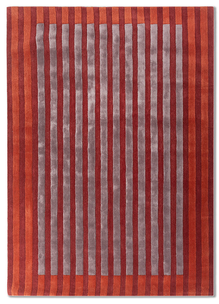 caliedo red and orange wool and viscose hand tufted Rug - HeadShot caliedo red and orange wool and viscose hand tufted Rug - HeadShot