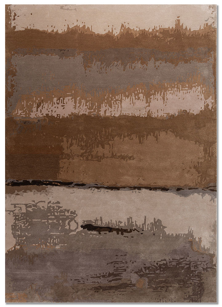 genesis ivory wool and viscose hand tufted Rug - HeadShot